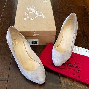 Christian Louboutin Suede Declic 90 Pumps Size 38/8